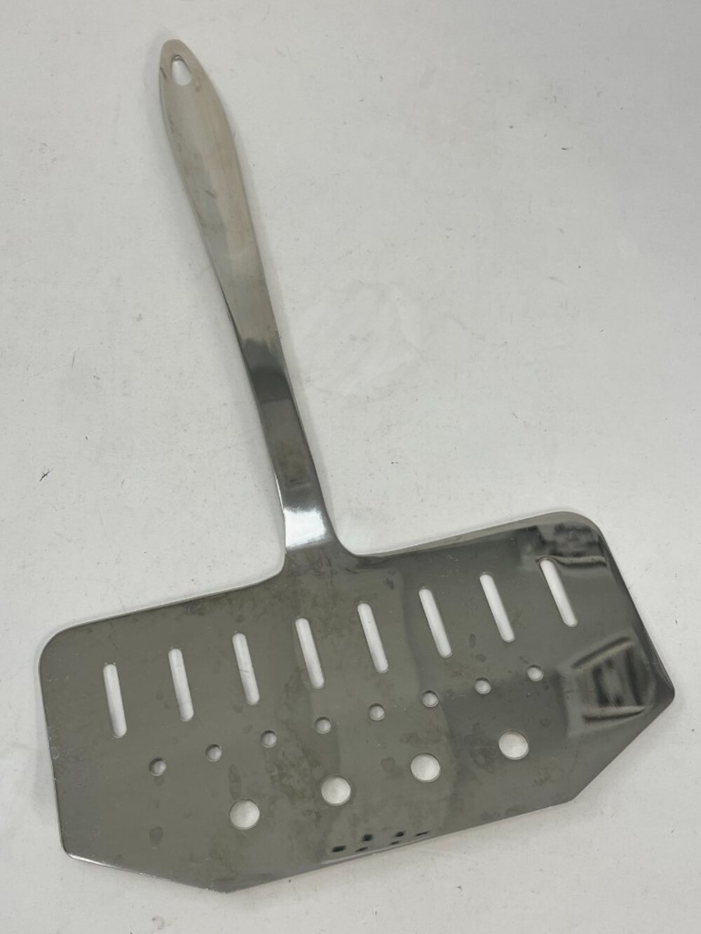 All Clad for Crate & Barrel Fish Turner Wide Spatula Stainless Steel Slotted